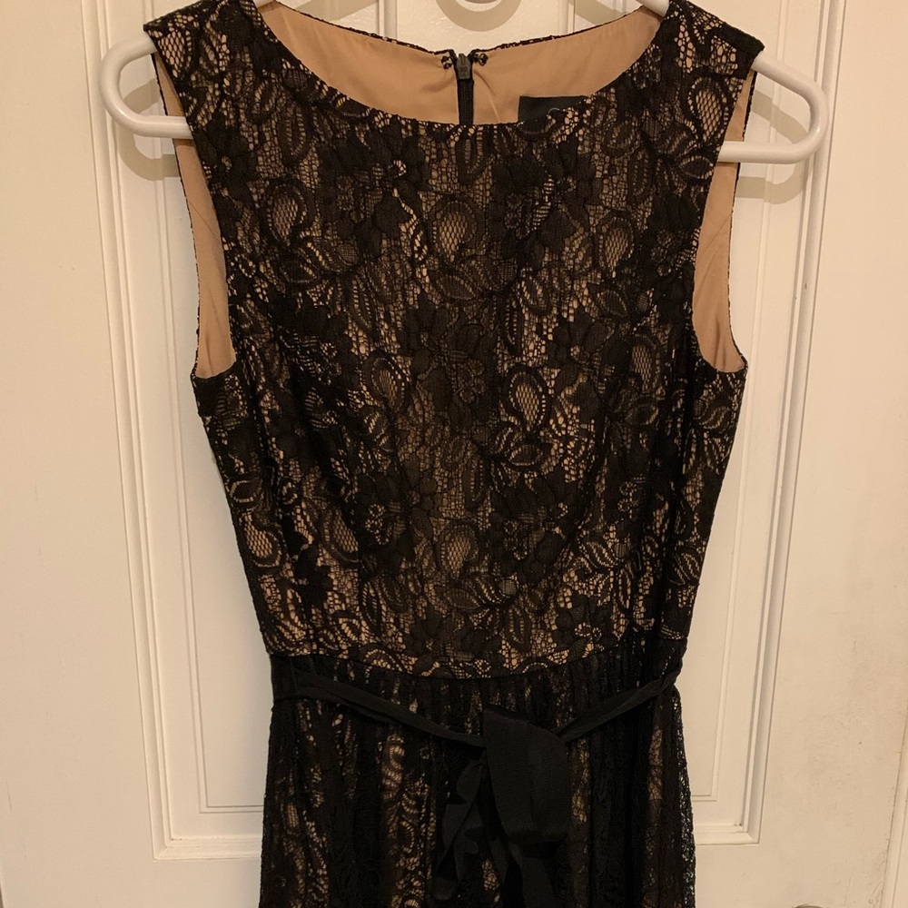 Adrianna Papell Black Lace Dress